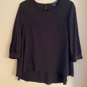 French Connection flowy blouse black 8